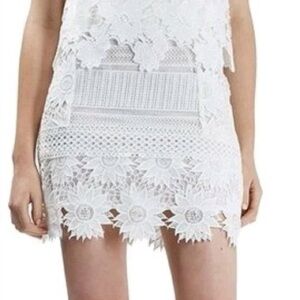 Topshop Eyelet Mini Skirt Size 4